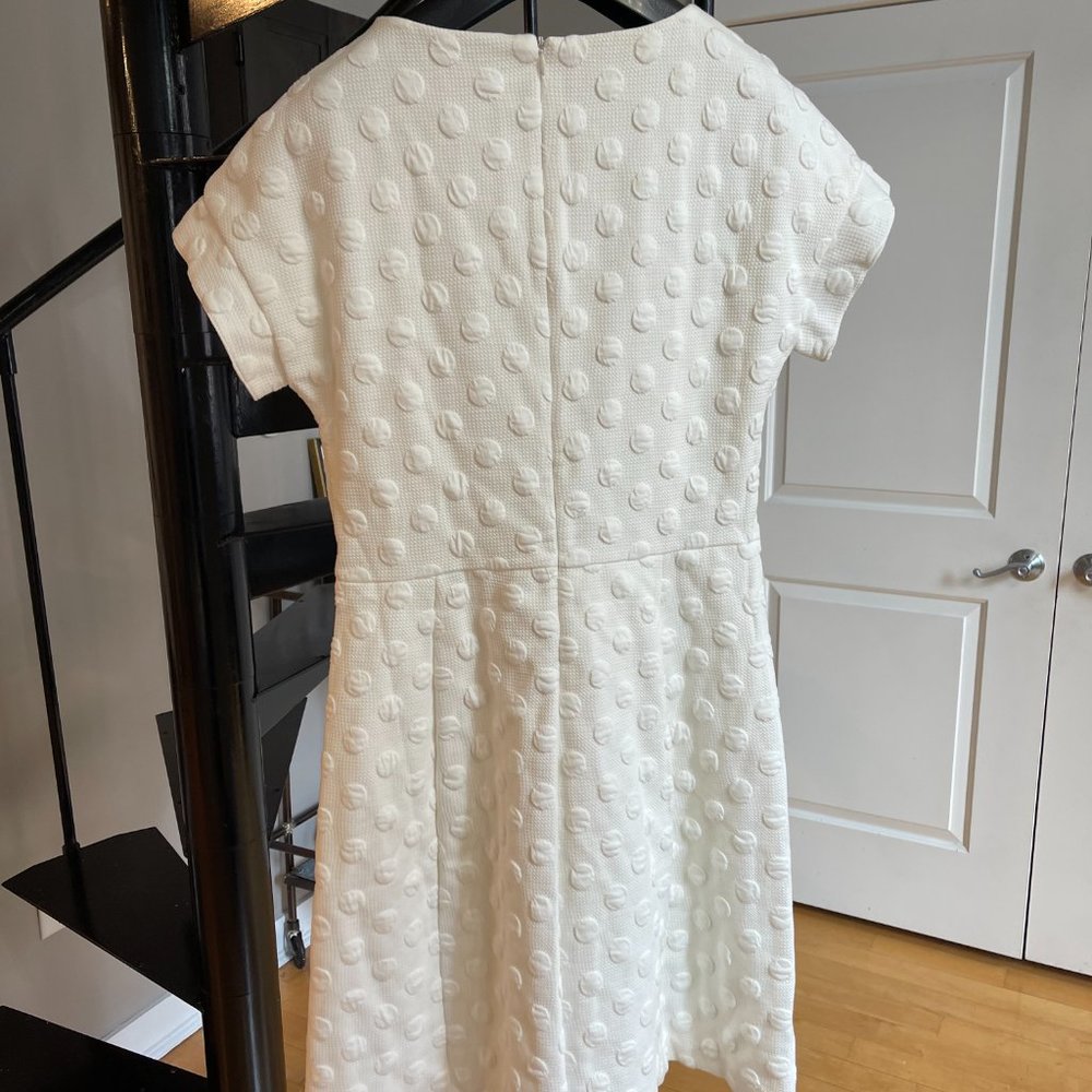 Boden White Textured Mini Dress - Picture 3 of 4